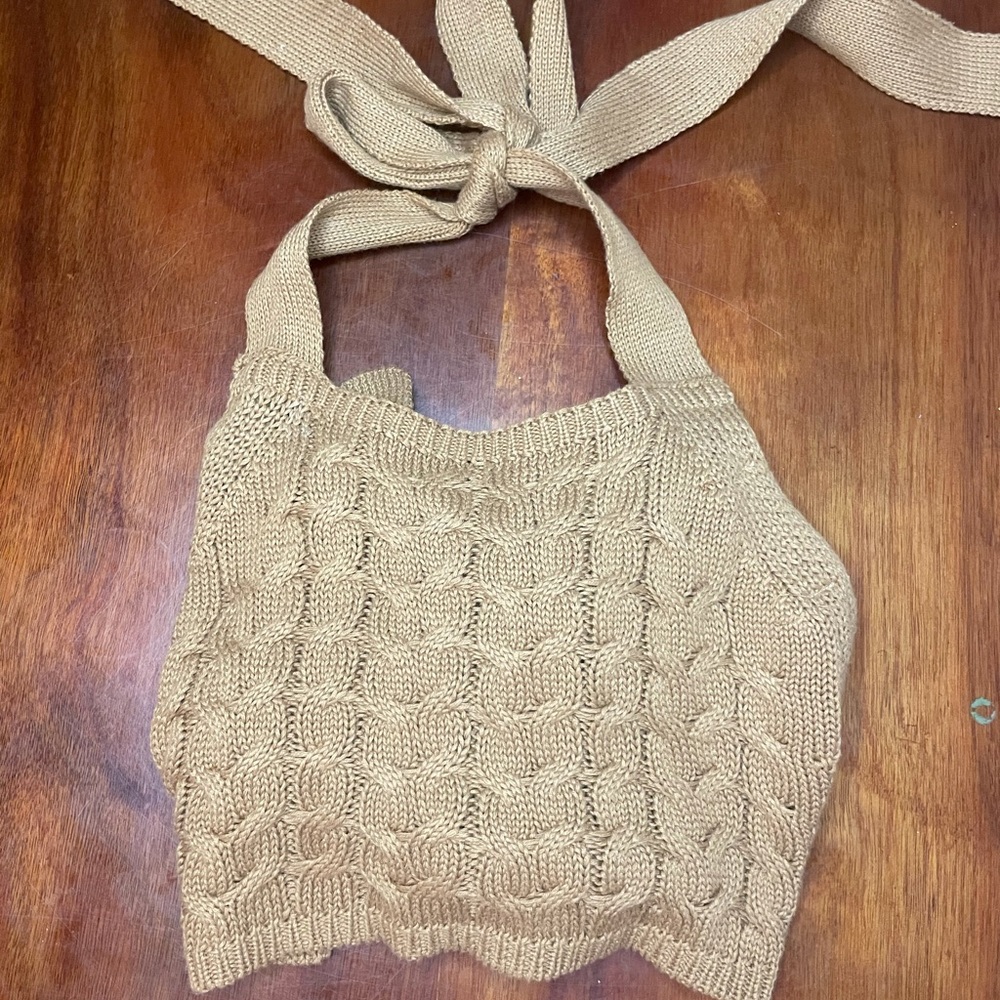 Tan Bonhomia Crop Top from San Lorenzo Oahu